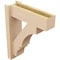 Ekena Millwork 6-in W x 18-in D x 22-in H Balboa Block Rough Cedar Woodgrain TimberThane Outlooker, Primed Tan OUTUR060X18X22BOA44RCPR - alternate 3